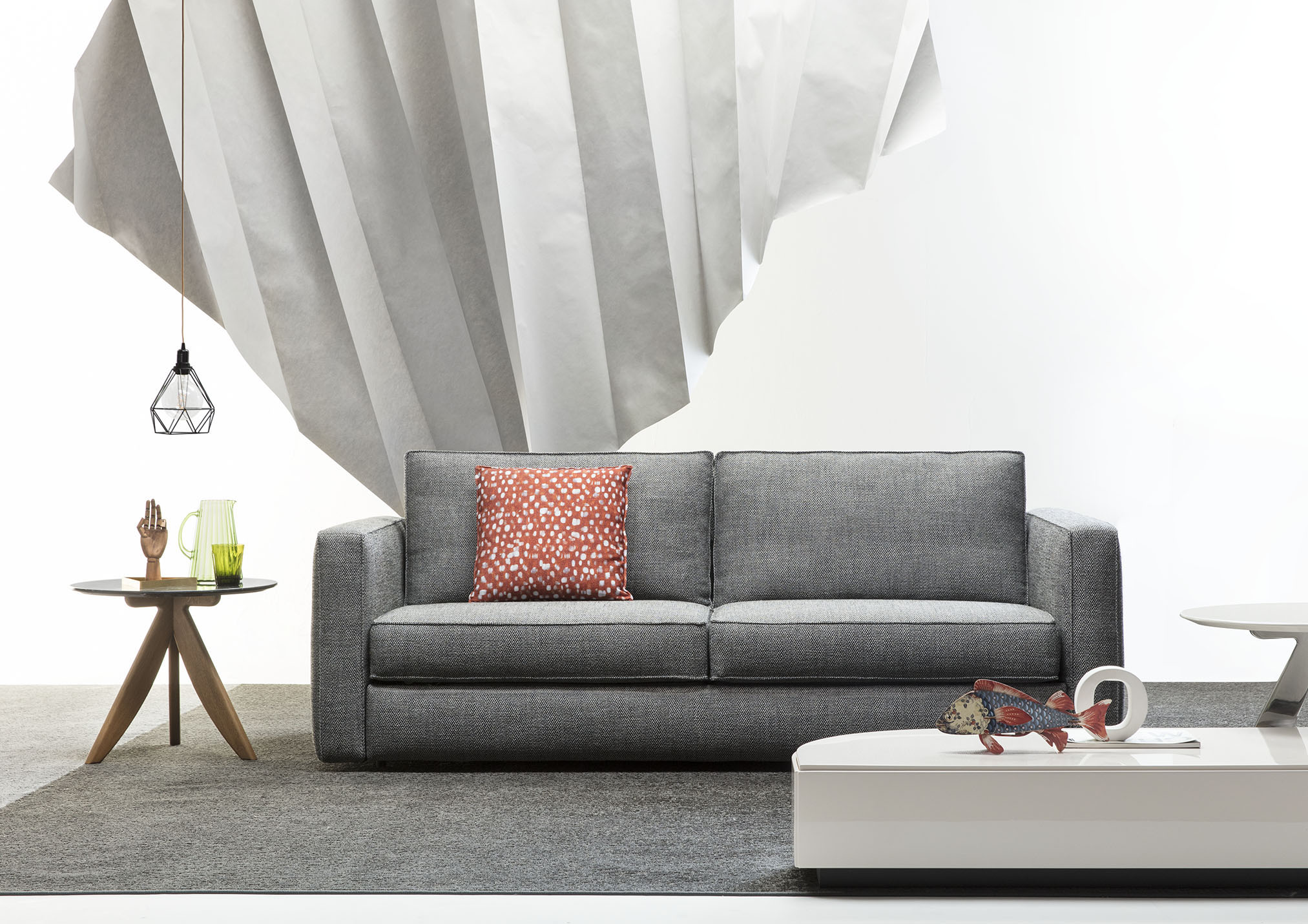 Gulliver sofa bed made by berto for furnish 7 different homes ... Salotti minimal