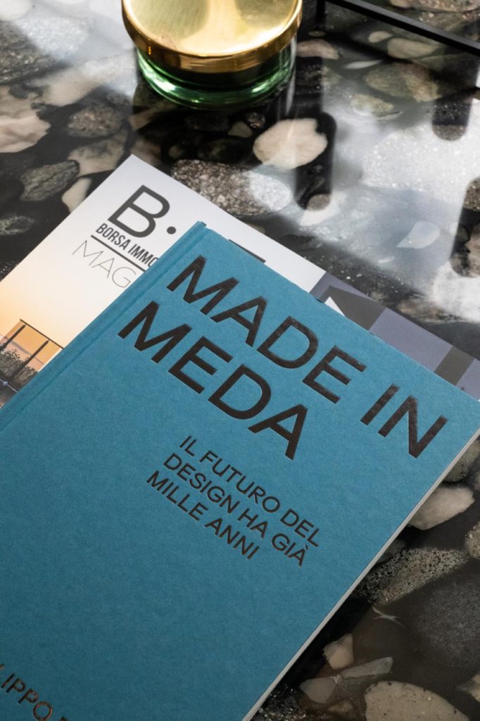 Il libro Made in Meda nel Corner BertO in Borsa Immobiliare Ticino Lugano