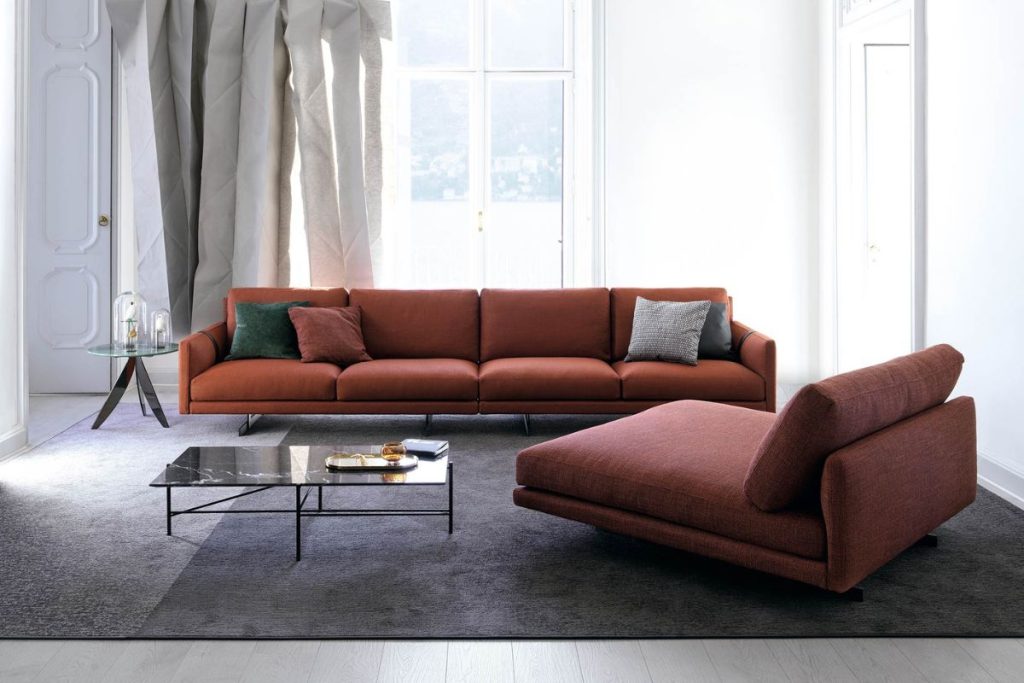 Divano componibile David o Dee Dee BertO per living contemporaneo