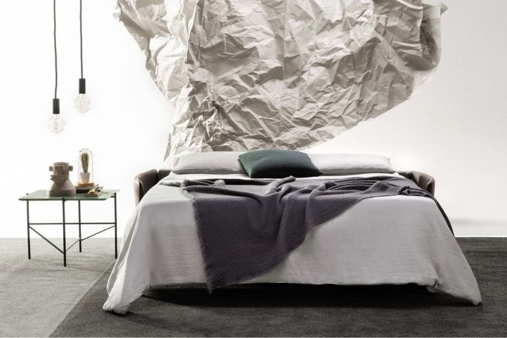 Divano letto BertO Marky per soggiorno contemporaneo